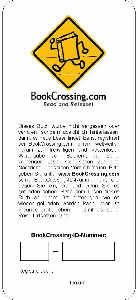 Bookcrosser-Etikett
